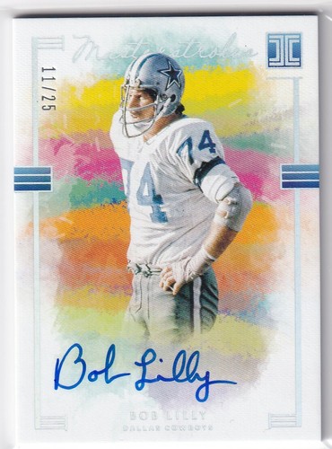 bob lilly autographed football